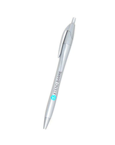 Grey pens with Xtend Barre Logo in a bag of 12 – Black Ink