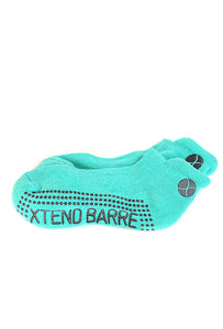 Xtend Barre Teal w/Grey Logo Socks